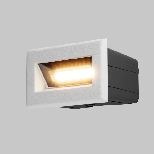 Подсветка для лестниц LED Bosca O045SL-L3W3K Maytoni уличный IP65 белый 1 лампа, плафон белый в стиле хай-тек современный LED фото 3